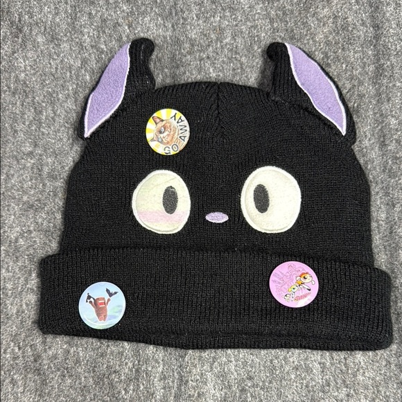Bioworld Black Knit Hat with Cat Ears - Picture 1 of 4
